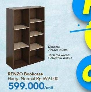 Promo Harga RENZO Bookcase  - Carrefour
