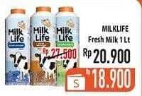 Promo Harga MILK LIFE Fresh Milk 1000 ml - Hypermart