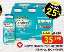 Promo Harga Nutrive Benecol Smoothies Original per 6 botol 100 ml - Superindo