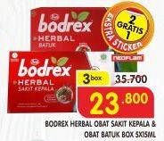 Promo Harga BODREX Herbal Obat Sakit Kepala per 3 box 15 ml - Superindo
