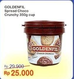 Promo Harga GOLDENFIL Selai Choco Crunchy 350 gr - Indomaret