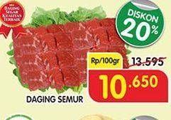 Promo Harga Daging Semur per 100 gr - Superindo