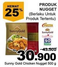 Promo Harga SUNNY GOLD Chicken Nugget 500 gr - Giant