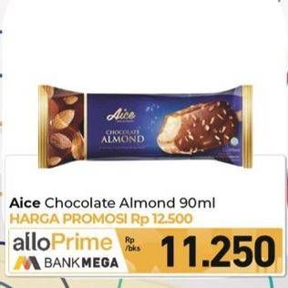 Promo Harga Aice Ice Cream Chocolate Almond 90 gr - Carrefour