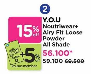 Promo Harga YOU NoutriWear+ Airy Fit Loose Powder All Variants  - Watsons