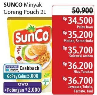 Promo Harga Sunco Minyak Goreng 2000 ml - Alfamidi