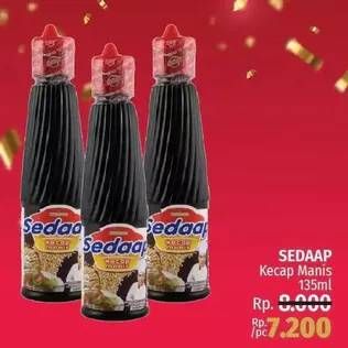 Promo Harga SEDAAP Kecap Manis 135 ml - LotteMart