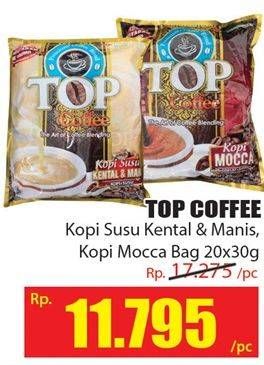 Promo Harga TOP COFFEE Kopi Susu Kental Manis / Mocca 20s  - Hari Hari