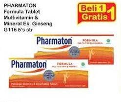 Promo Harga Pharmaton Formula Multivitamin Tablet 5 pcs - Indomaret