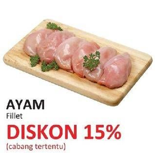 Promo Harga Ayam Fillet per 100 gr - Yogya