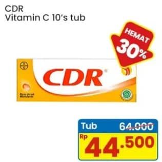 Promo Harga CDR Suplemen Makanan Jeruk 10 pcs - Indomaret