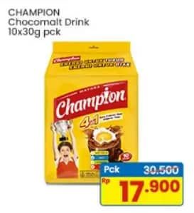 Promo Harga Energen Sereal Champion Cokelat per 10 sachet 35 gr - Indomaret