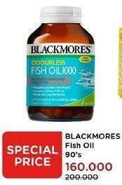 Promo Harga BLACKMORES Odourless Fish Oil 90 pcs - Watsons