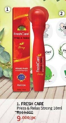 Promo Harga Fresh Care Minyak Angin Press & Relax Strong 10 ml - Guardian