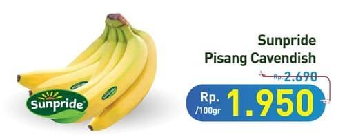 Promo Harga Sunpride Pisang Cavendish per 100 gr - Hypermart