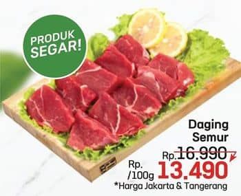 Promo Harga Daging Semur per 100 gr - LotteMart