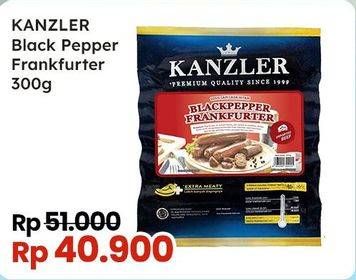 Promo Harga Kanzler Frankfurter Black Pepper 300 gr - Indomaret