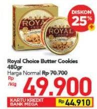 Promo Harga DANISH Royal Choice Butter Cookies 480 gr - Carrefour