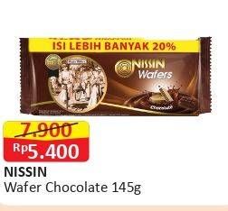 Promo Harga NISSIN Wafers Chocolate 145 gr - Alfamart