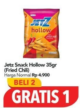Promo Harga JETZ Hollow Snack Fried Chilli 35 gr - Carrefour