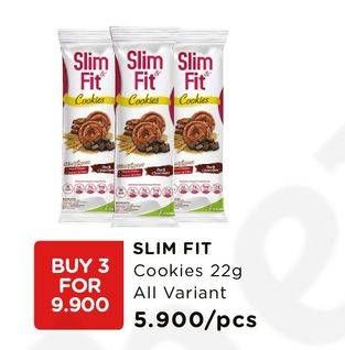Promo Harga SLIM & FIT Cookies All Variants per 3 pcs 22 gr - Watsons
