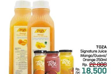 Promo Harga Toza Signature Juice Orange, Pink Guava 250 ml - LotteMart