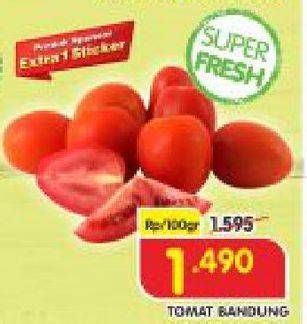 Promo Harga Tomat Bandung per 100 gr - Superindo