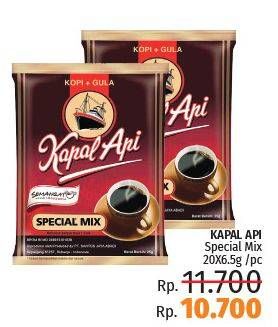 Promo Harga KAPAL API Kopi Bubuk Special Mix per 20 sachet 6 gr - LotteMart