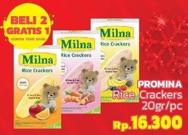 Promo Harga MILNA Rice Crackers 20 gr - LotteMart