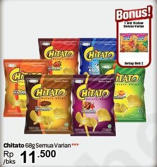Promo Harga CHITATO Snack Potato Chips All Variants 68 gr - Carrefour