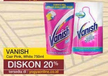 Promo Harga VANISH Penghilang Noda Cair Putih, Pink 750 ml - Yogya