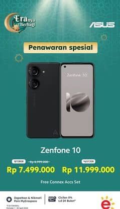 Asus Zenfone 10 Smartphone  Diskon 16%, Harga Promo Rp7.499.000, Harga Normal Rp8.999.000, Free Connex Accs Set