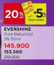 Promo Harga Evershine Pure Bakuchiol 2% Blemish & Age Define Serum 30 ml - Watsons