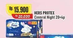 Promo Harga Hers Protex Comfort Night Wing 30cm, Wing 35cm 24 pcs - Alfamart