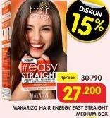 Promo Harga MAKARIZO Hair Energy Easy Straight Medium 120 ml - Superindo