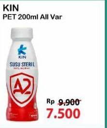 Promo Harga KIN Susu Steril All Variants 200 ml - Alfamart