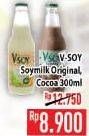 Promo Harga V-SOY Soya Bean Milk Original, Cocoa 300 ml - Hypermart