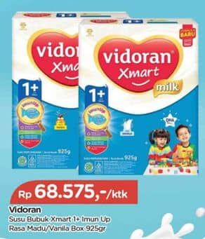 Promo Harga Vidoran Xmart 1+ Madu, Vanilla 950 gr - TIP TOP