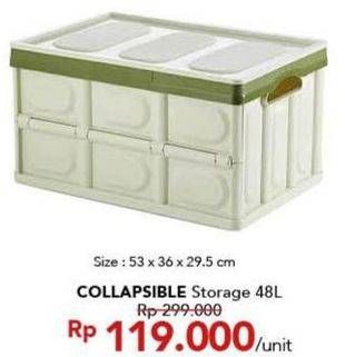 Promo Harga Collapsible Storage 48 ltr - Carrefour