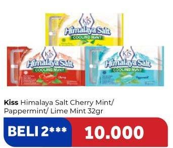Promo Harga KIS Himalaya Salt Cherry Mint, Peppermint, Lime Mint 32 gr - Carrefour
