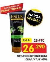 Promo Harga NATUR Conditioner Olive Oil, Aloe Vera 165 ml - Superindo