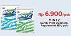 Promo Harga MINTZ Candy Chewy Mint Peppermint, Doublemint 115 gr - Indomaret