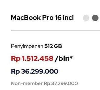 Promo Harga APPLE Macbook Pro 16  - iBox