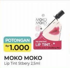 Promo Harga Moko Moko My Precious Lip Tint Strawberry Red 2 ml - Alfamart