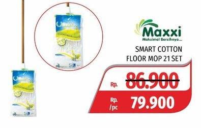 Promo Harga MAXXI Smart Cotton Mop Large 21 Set  - Lotte Grosir