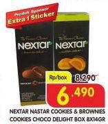 Promo Harga NABATI Nextar Cookies Brownies Choco Delight, Nastar Pineapple Jam per 8 pcs 14 gr - Superindo