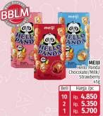 Promo Harga Meiji Hello Panda Biscuit Chocolate, Milk Vanilla, Strawberry 45 gr - Lotte Grosir