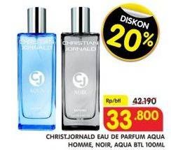 Promo Harga CHRISTIAN JORNALD Eau De Parfum Aqua Homme, Noir, Aqua 100 ml - Superindo