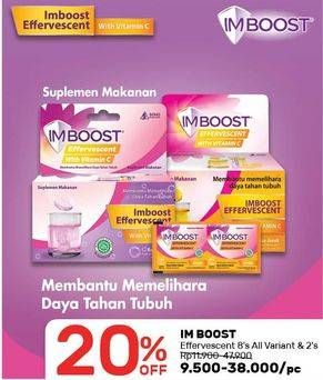 Promo Harga IMBOOST Effervescent with Vitamin C All Variants  - Guardian