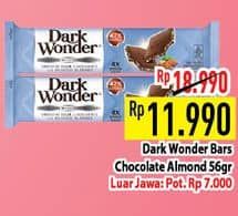 Promo Harga Dark Wonder Chocolate Almond 56 gr - Hypermart